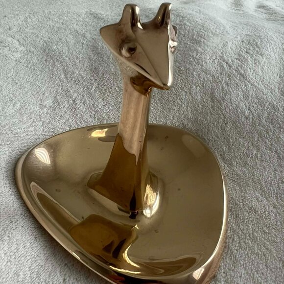 Rare Jonathan Adler Brass Giraffe Jewelry Dish - Picture 6 of 8